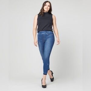 SPANX Distressed Ankle Skinny Jeans, Medium Wash pull on medium